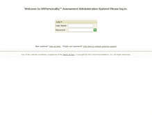 Tablet Screenshot of business.hrpersonality.com