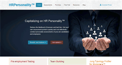 Desktop Screenshot of hrpersonality.com