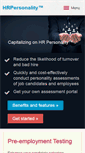 Mobile Screenshot of hrpersonality.com